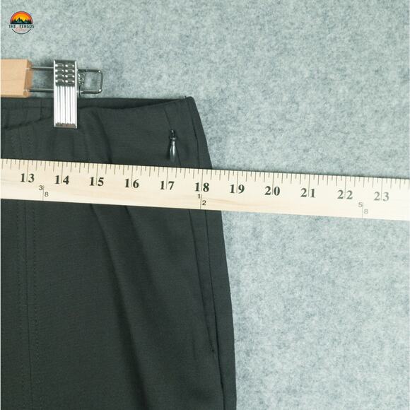 J. Jill Dress Pants Black Essential Cotton Stretch Tapered Leg Women's Size 15 - Picture 6 of 12